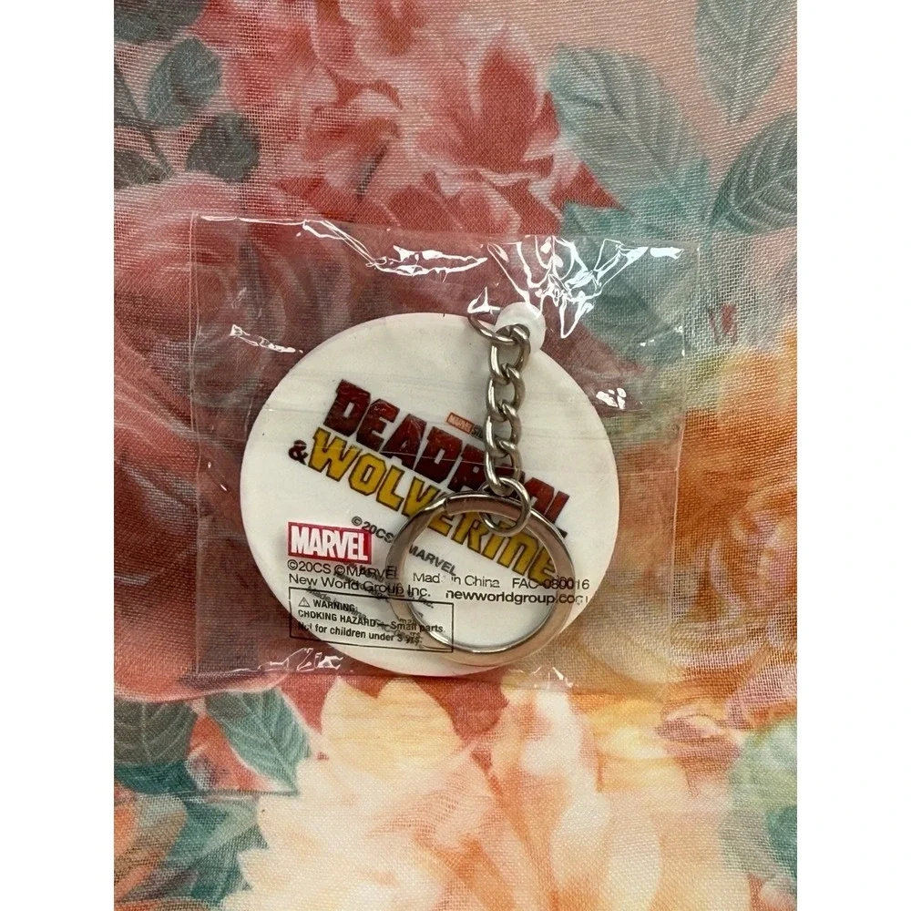 Marvel Deadpool Wolverine Logo‎ Keychain Round 2.5